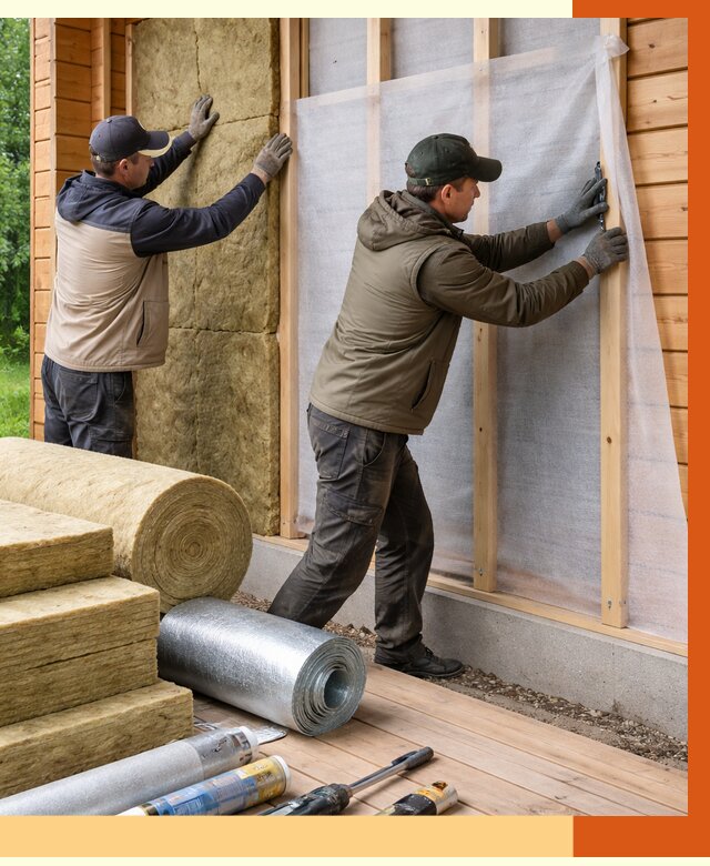 Утепление дома из двойного бруса в Курчатове от 4890 руб./м² — ТепломастерКрч под ключ