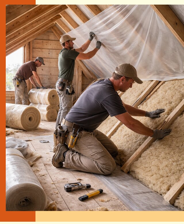 Утепление крыши изнутри в Курчатове: профессионально и надежно