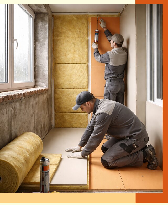 Утепление лоджии под ключ в Курчатове от 6622 руб/м2 — комплексное решение | ТепломастерКрч