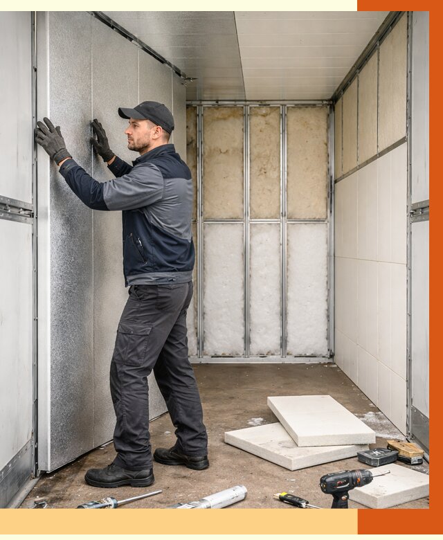 Утепление холодильного кузова в Курчатове от 13754 руб. под ключ | ТепломастерКрч