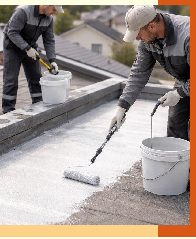 Утепление кровли жидкой теплоизоляцией в Курчатове от 2190 руб./м2 | ТепломастерКрч